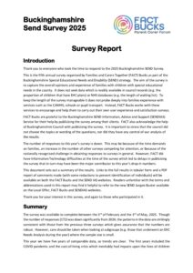 2025 Buckinghamshire SEND Survey Report