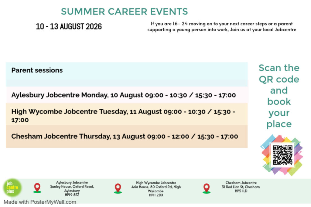 SUMMER Career Events For Parents