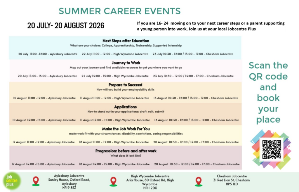 Summer Career Events July And August